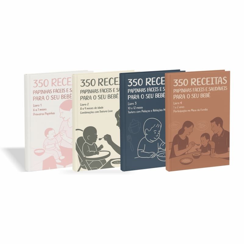 Combo com 350 Receitas de Papinhas Saudáveis